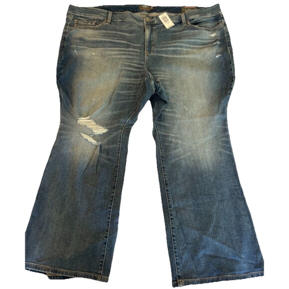 Torrid Women's Jeans Mid-Rise Slim Boot Vintage Stretch Size 30S Blue Denim NWT - Picture 1 of 16